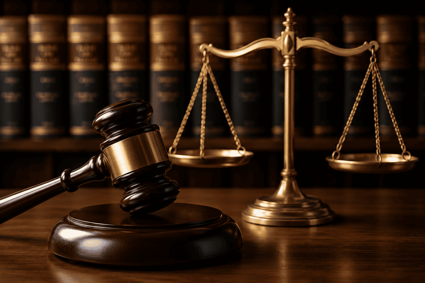 Gavel and scales of justice representing personal injury and healthcare-adjacent legal services